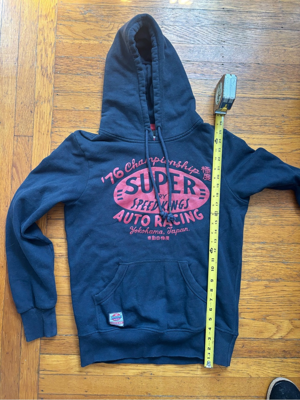 Superdry Classic Re-issue Hoodie ‘76 Championship Size Small